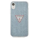 Guess GUHCI61PCUJULLB iPhone Xr niebieski/light blue hardcase Jeans Collection