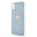 Guess GUHCI61PCUJULLB iPhone Xr niebieski/light blue hardcase Jeans Collection