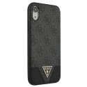 Guess GUHCI61PU4GHBK iPhone Xr szary/grey hardcase 4G Triangle Collection