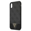 Guess GUHCI61PU4GHBK iPhone Xr szary/grey hardcase 4G Triangle Collection