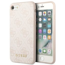 Guess GUHCI8G4GFPI iPhone SE 2022 / 2020 / 7 / 8 różowy/pink hard case 4G Metal Gold Logo