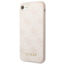 Guess GUHCI8G4GFPI iPhone SE 2022 / 2020 / 7 / 8 różowy/pink hard case 4G Metal Gold Logo