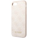 Guess GUHCI8G4GFPI iPhone SE 2022 / 2020 / 7 / 8 różowy/pink hard case 4G Metal Gold Logo