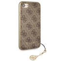 Guess GUHCI8GF4GBR iPhone 7/8/SE 2020 / SE 2022 brown/brązowy hard case 4G Charms Collection