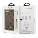 Guess GUHCI8GF4GBR iPhone 7/8/SE 2020 / SE 2022 brown/brązowy hard case 4G Charms Collection