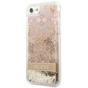 Guess GUHCI8LFLSD iPhone SE 2022 / SE 2020 / 7 / 8 złoty/gold hardcase Paisley Liquid Glitter