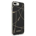 Guess GUHCI8LPCUCHBK iPhone 7/8 Plus czarny/black hardcase Gold Chain Collection