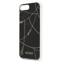 Guess GUHCI8LPCUCHBK iPhone 7/8 Plus czarny/black hardcase Gold Chain Collection