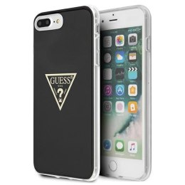 Guess GUHCI8LPCUMPTBK iPhone 8 Plus /7 Plus czarny/black hardcase Metallic Collection