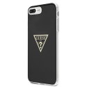 Guess GUHCI8LPCUMPTBK iPhone 8 Plus /7 Plus czarny/black hardcase Metallic Collection