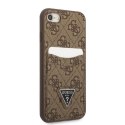 Guess GUHCI8P4TPW iPhone 7/8 SE 2020 / SE 2022 hardcase brązowy/brown hardcase 4G Triangle Logo Cardslot