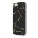 Guess GUHCI8PCUCHBK iPhone 7/8/SE 2020 / SE 2022 czarny/black hardcase Gold Chain Collection