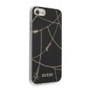 Guess GUHCI8PCUCHBK iPhone 7/8/SE 2020 / SE 2022 czarny/black hardcase Gold Chain Collection