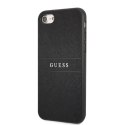 Guess GUHCI8PSASBBK iPhone 7/8 / SE 2020 / SE 2022 czarny/black Saffiano Stripe