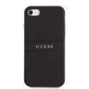 Guess GUHCI8PSASBBK iPhone 7/8 / SE 2020 / SE 2022 czarny/black Saffiano Stripe