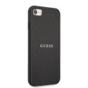 Guess GUHCI8PSASBBK iPhone 7/8 / SE 2020 / SE 2022 czarny/black Saffiano Stripe