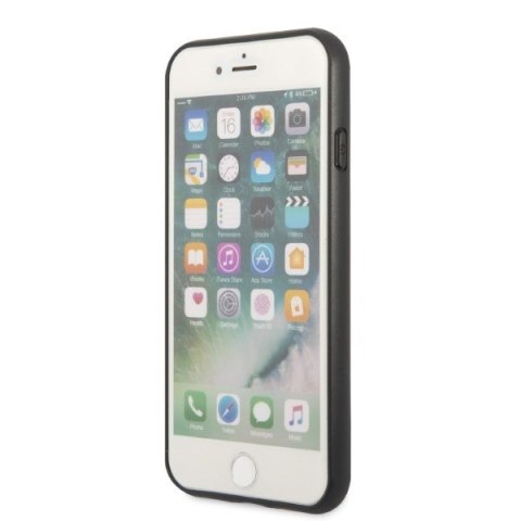 Guess GUHCI8PSASBBK iPhone 7/8 / SE 2020 / SE 2022 czarny/black Saffiano Stripe