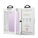 Guess GUHCI8PSASBPU iPhone 7/8 / SE 2020 / SE 2022 hardcase fioletowy/purple Saffiano Hot Stamp & Metal Logo