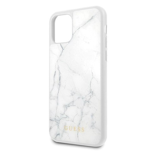 Guess GUHCN58HYMAWH iPhone 11 Pro biały/white Marble