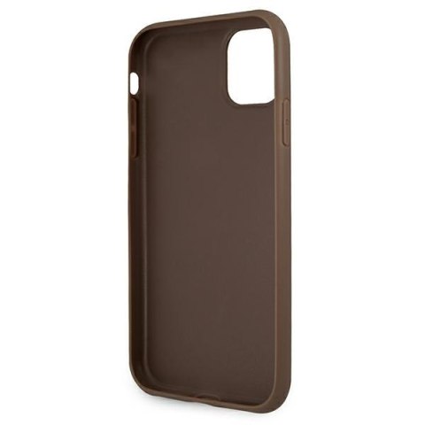 Guess GUHCN614GMGBR iPhone 11 6,1 / Xr brązowy/brown hardcase 4G Big Metal Logo