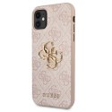 Guess GUHCN614GMGPI iPhone 11 6,1" / Xr różowy/pink hardcase 4G Big Metal Logo