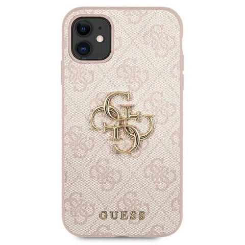 Guess GUHCN614GMGPI iPhone 11 6,1" / Xr różowy/pink hardcase 4G Big Metal Logo