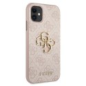 Guess GUHCN614GMGPI iPhone 11 6,1" / Xr różowy/pink hardcase 4G Big Metal Logo