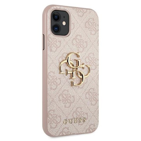 Guess GUHCN614GMGPI iPhone 11 6,1" / Xr różowy/pink hardcase 4G Big Metal Logo