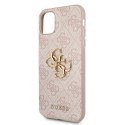 Guess GUHCN614GMGPI iPhone 11 6,1" / Xr różowy/pink hardcase 4G Big Metal Logo