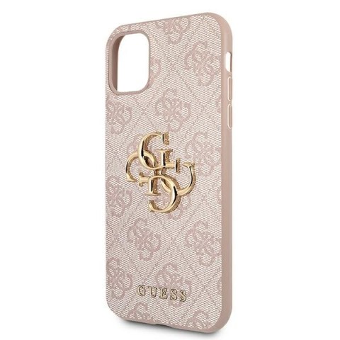 Guess GUHCN614GMGPI iPhone 11 6,1" / Xr różowy/pink hardcase 4G Big Metal Logo