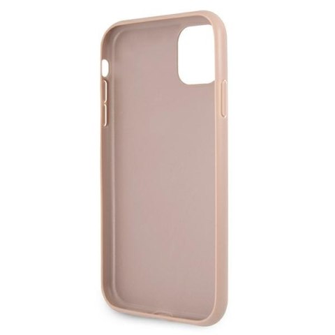 Guess GUHCN614GMGPI iPhone 11 6,1" / Xr różowy/pink hardcase 4G Big Metal Logo