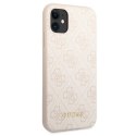 Guess GUHCN61G4GFPI iPhone 11 / Xr 6,1" różowy/pink hard case 4G Metal Gold Logo