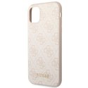 Guess GUHCN61G4GFPI iPhone 11 / Xr 6,1" różowy/pink hard case 4G Metal Gold Logo