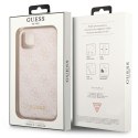 Guess GUHCN61G4GFPI iPhone 11 / Xr 6,1" różowy/pink hard case 4G Metal Gold Logo