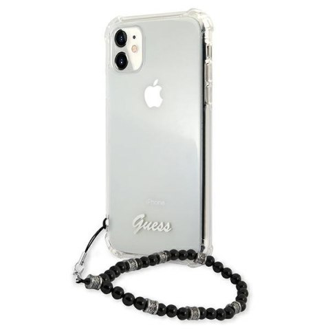 Guess GUHCN61KPSBK iPhone 11 6,1" / Xr Transparent hardcase Black Pearl