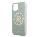 Guess GUHCN65PCUGLKA iPhone 11 Pro Max khaki hard case 4G Circle Glitter