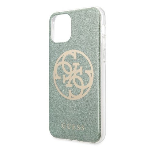 Guess GUHCN65PCUGLKA iPhone 11 Pro Max khaki hard case 4G Circle Glitter