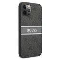 Guess GUHCP12L4GDGR iPhone 12 Pro Max 6,7" szary/grey hardcase 4G Stripe