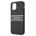 Guess GUHCP12L4GDGR iPhone 12 Pro Max 6,7" szary/grey hardcase 4G Stripe