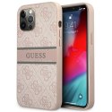 Guess GUHCP12L4GDPI iPhone 12 Pro Max 6,7" różowy/pink hardcase 4G Stripe