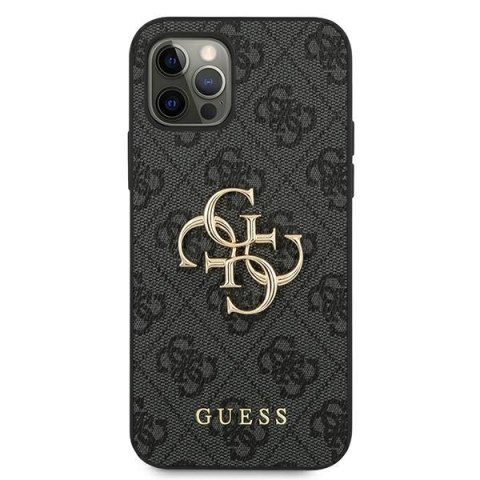 Guess GUHCP12L4GMGGR iPhone 12 Pro Max 6,7" szary/grey hardcase 4G Big Metal Logo
