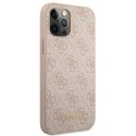 Guess GUHCP12LG4GFPI iPhone 12 Pro Max 6,7" różowy/pink hard case 4G Metal Gold Logo