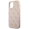 Guess GUHCP12LG4GFPI iPhone 12 Pro Max 6,7" różowy/pink hard case 4G Metal Gold Logo