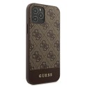 Guess GUHCP12LG4GLBR iPhone 12 Pro Max 6,7" brązowy/brown hardcase 4G Stripe Collection