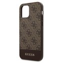 Guess GUHCP12LG4GLBR iPhone 12 Pro Max 6,7" brązowy/brown hardcase 4G Stripe Collection