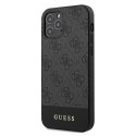 Guess GUHCP12LG4GLGR iPhone 12 Pro Max 6,7" szary/grey hardcase 4G Stripe Collection