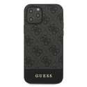 Guess GUHCP12LG4GLGR iPhone 12 Pro Max 6,7" szary/grey hardcase 4G Stripe Collection