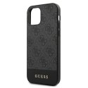 Guess GUHCP12LG4GLGR iPhone 12 Pro Max 6,7" szary/grey hardcase 4G Stripe Collection