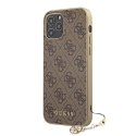 Guess GUHCP12LGF4GBR iPhone 12 Pro Max 6,7" brązowy/brown hardcase 4G Charms Collection