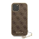 Guess GUHCP12LGF4GBR iPhone 12 Pro Max 6,7" brązowy/brown hardcase 4G Charms Collection